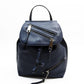 blue Navy Leather Backpack (Pre-Owned)
