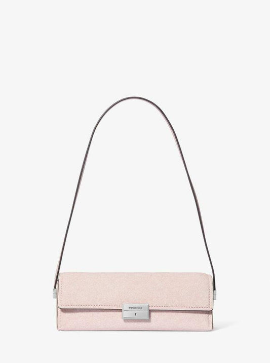 Lunar New Year Ludlow Small Denim-Printed Leather Convertible Pochette