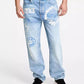 Men's Nate Signature-Detail Baggy Jeans