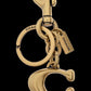Coach Logo Plaque Keychain