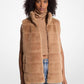 Quilted Faux Fur Vest