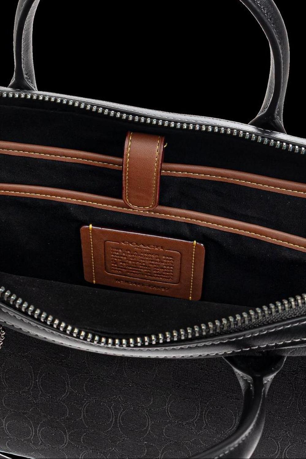 Coach Theo Work Signature Jacquard Bag