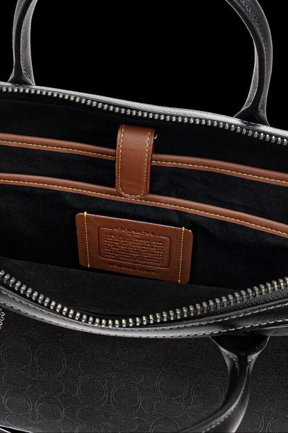 Coach Theo Work Signature Jacquard Bag