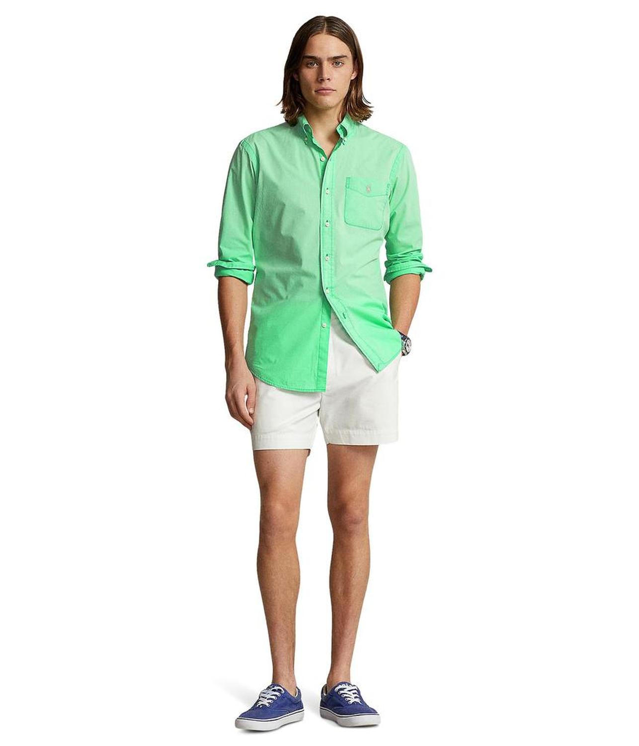 Classic Fit Washed Poplin Shirt