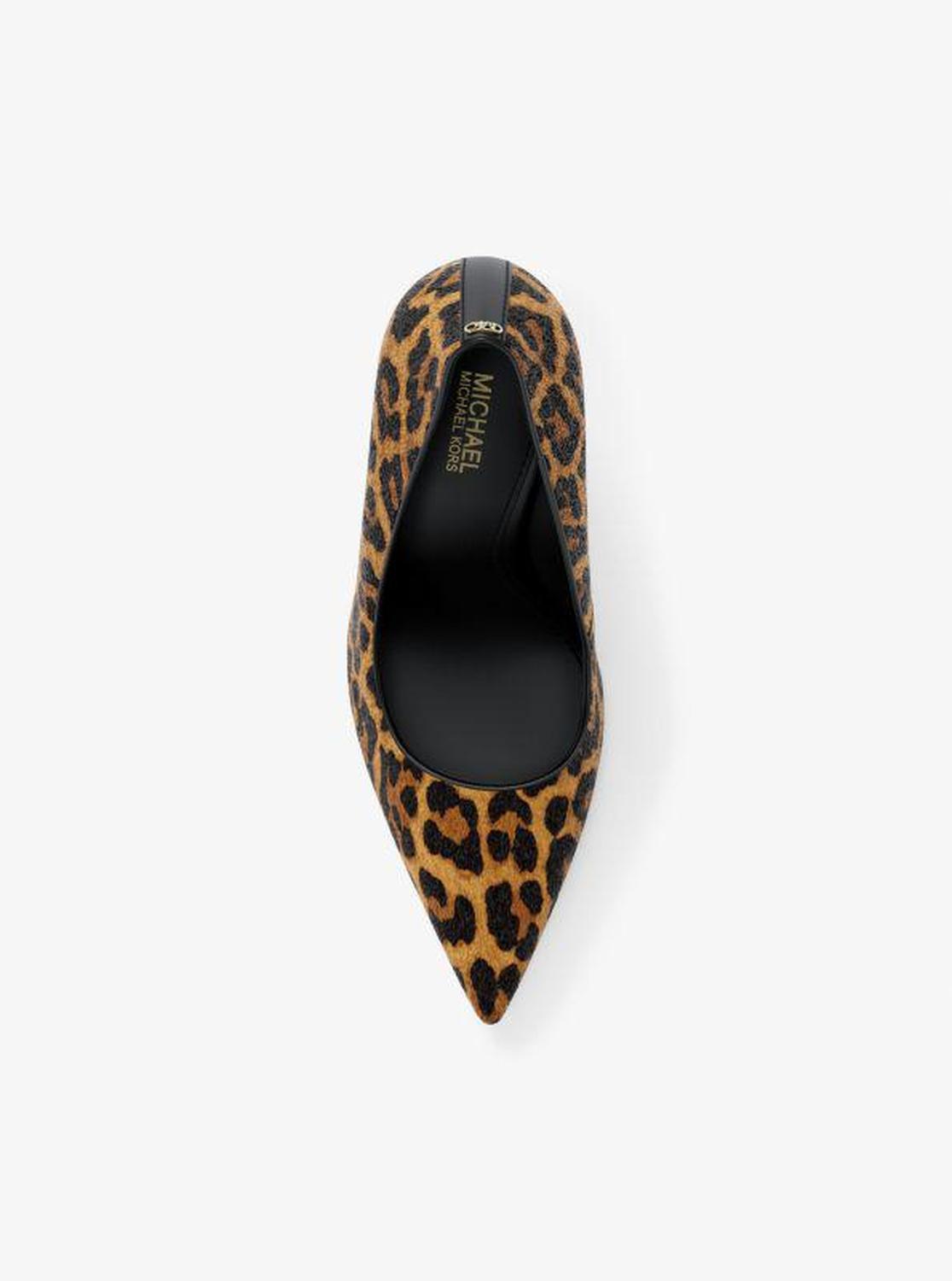 Amara Leopard Print Calf Hair Pump