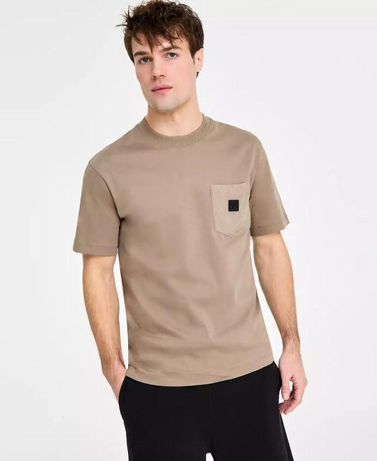 Men's Cotton Relaxed Crewneck Pocket T-Shirt