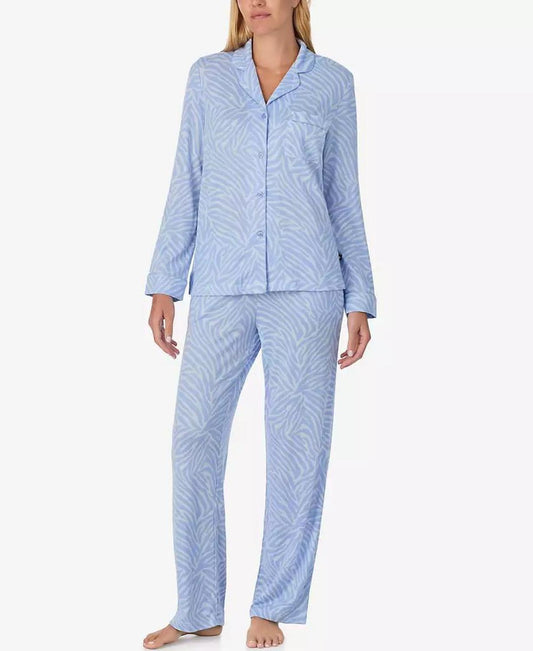 Women's 2-Piece Sleepwear Long-Sleeve Top and Pajama Pants Set