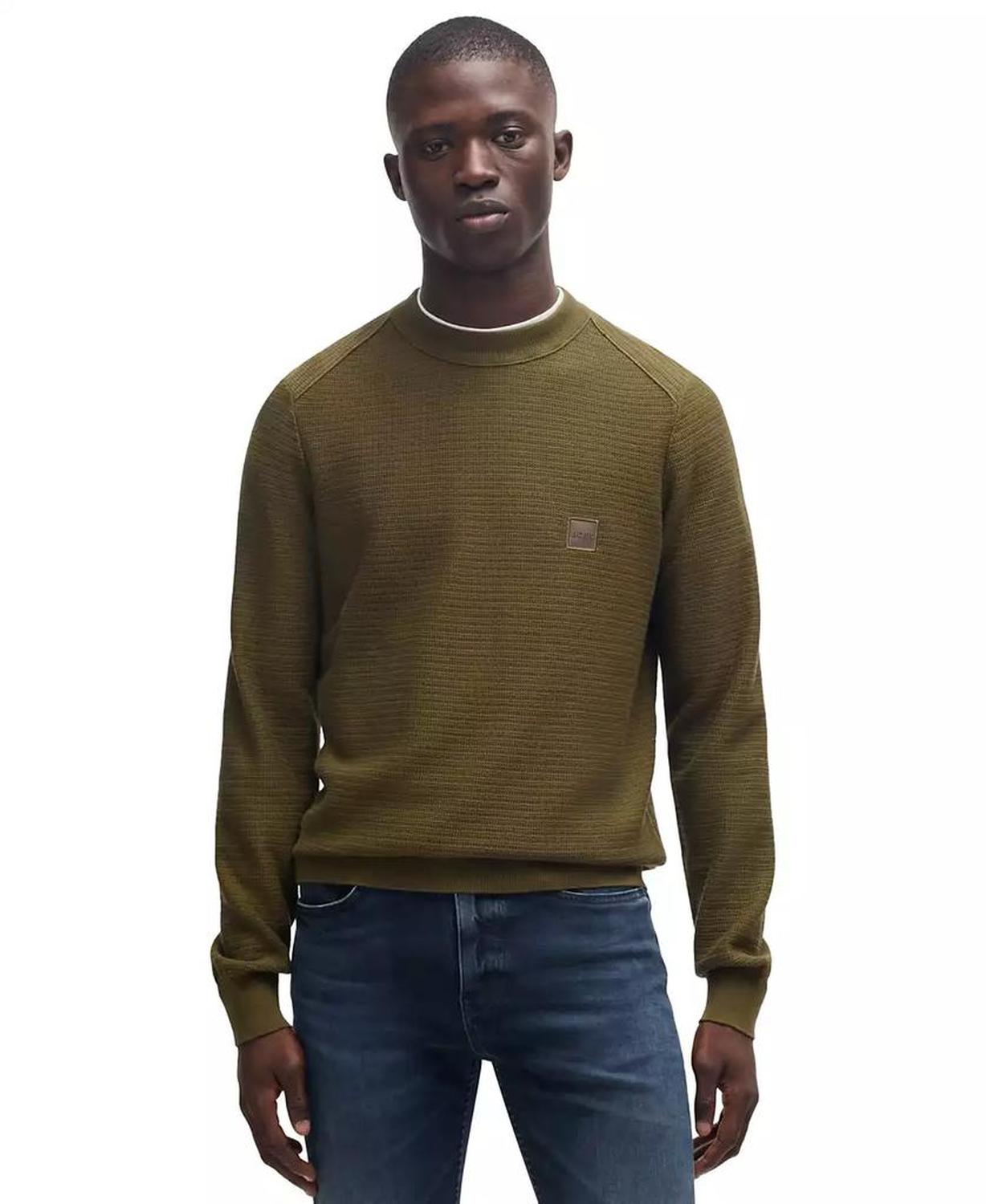 Men's Logo Patch Regular-Fit Sweater