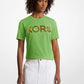 Sequined Logo Cotton T-Shirt