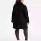Plus Size Collared Button-Front Coat, Exclusively at Macy's