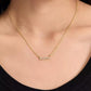 Gold-Tone Mama Said Pavé Pendant Necklace, 16" + 3" extender