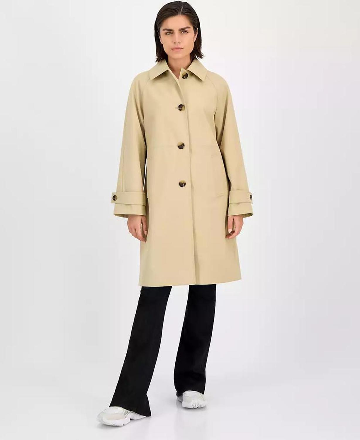 MICHAEL Women's Single-Breasted Trench Coat, P/XXS-XX