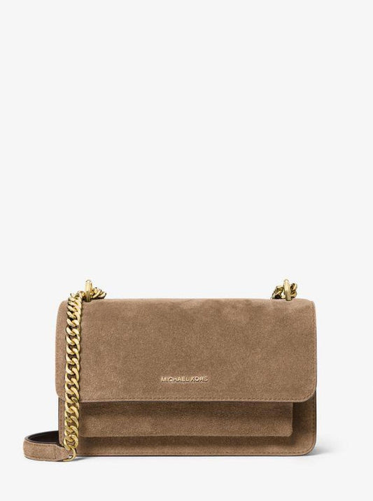 Claire Large Suede Shoulder Bag