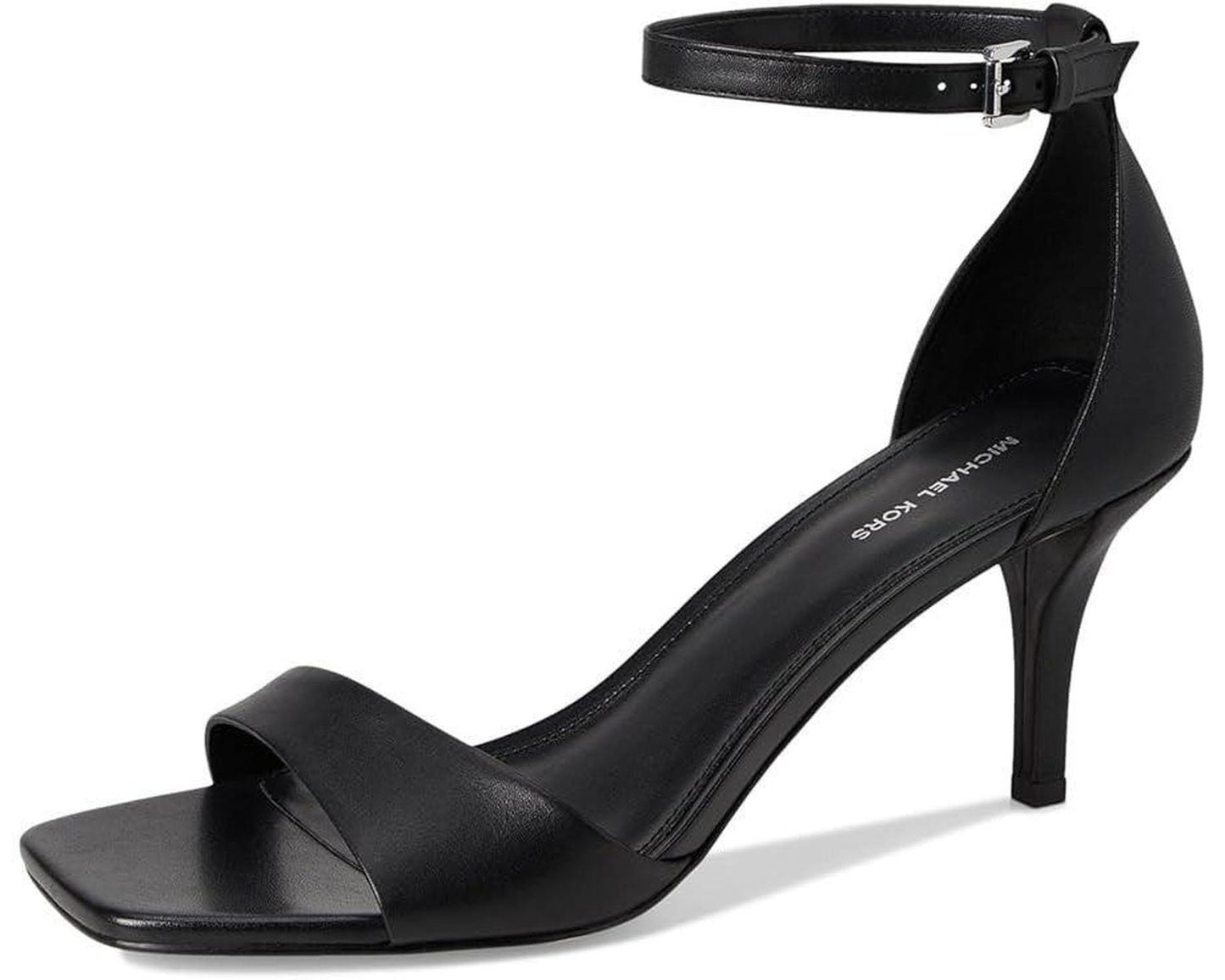Jaida 40S5JDMS1L Sandals Women's Black Leather Ankle Strap VER412