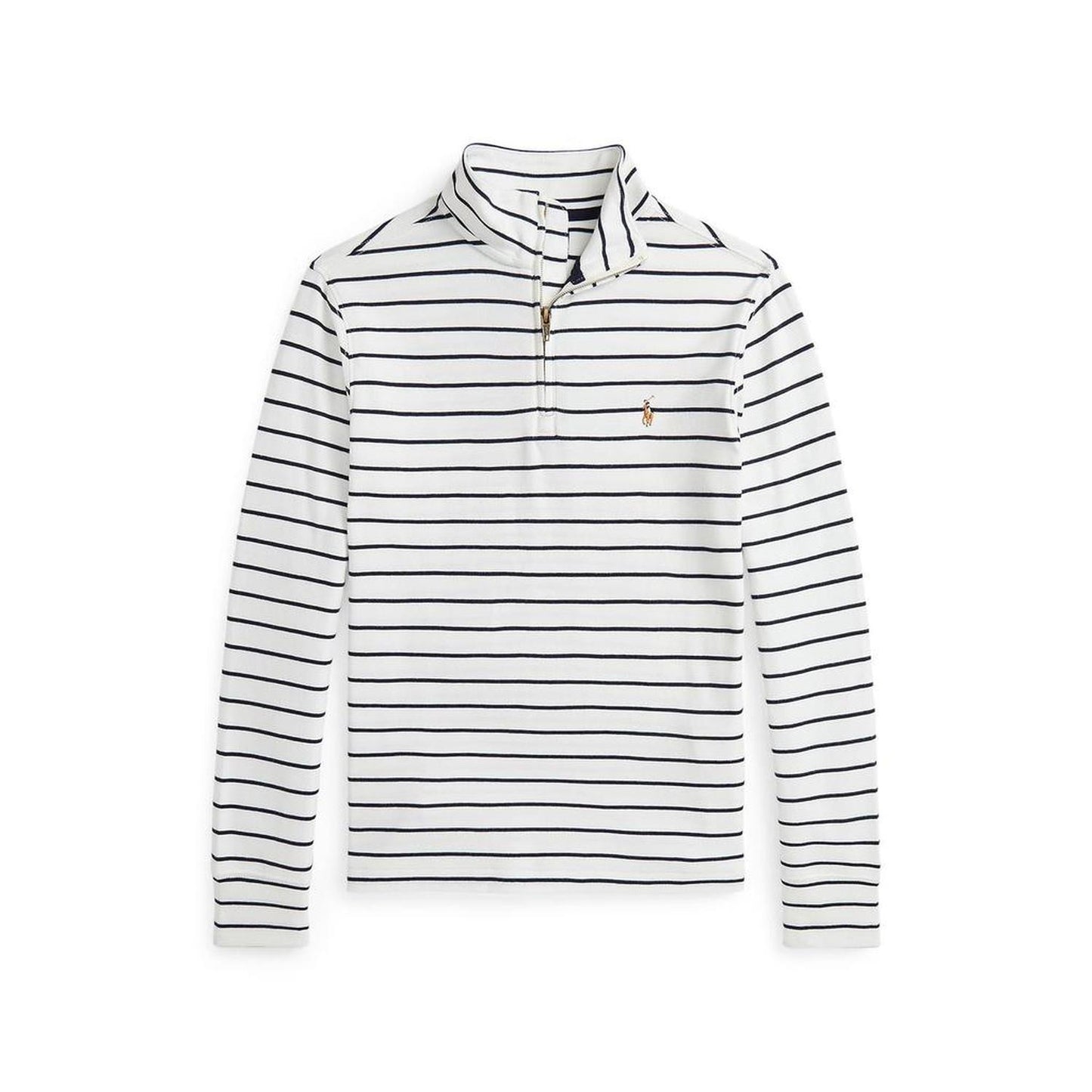 Striped Cotton Quarter-Zip Pullover (Big Kid)