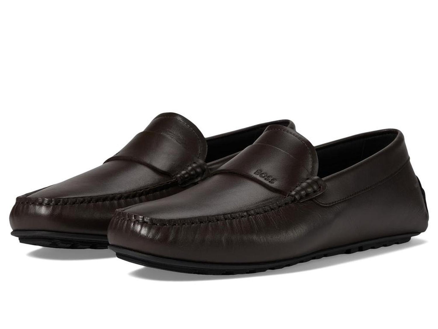 Smooth Leather Slip-On Drivers