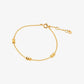 Precious Metal-Plated Sterling Silver Logo Bracelet