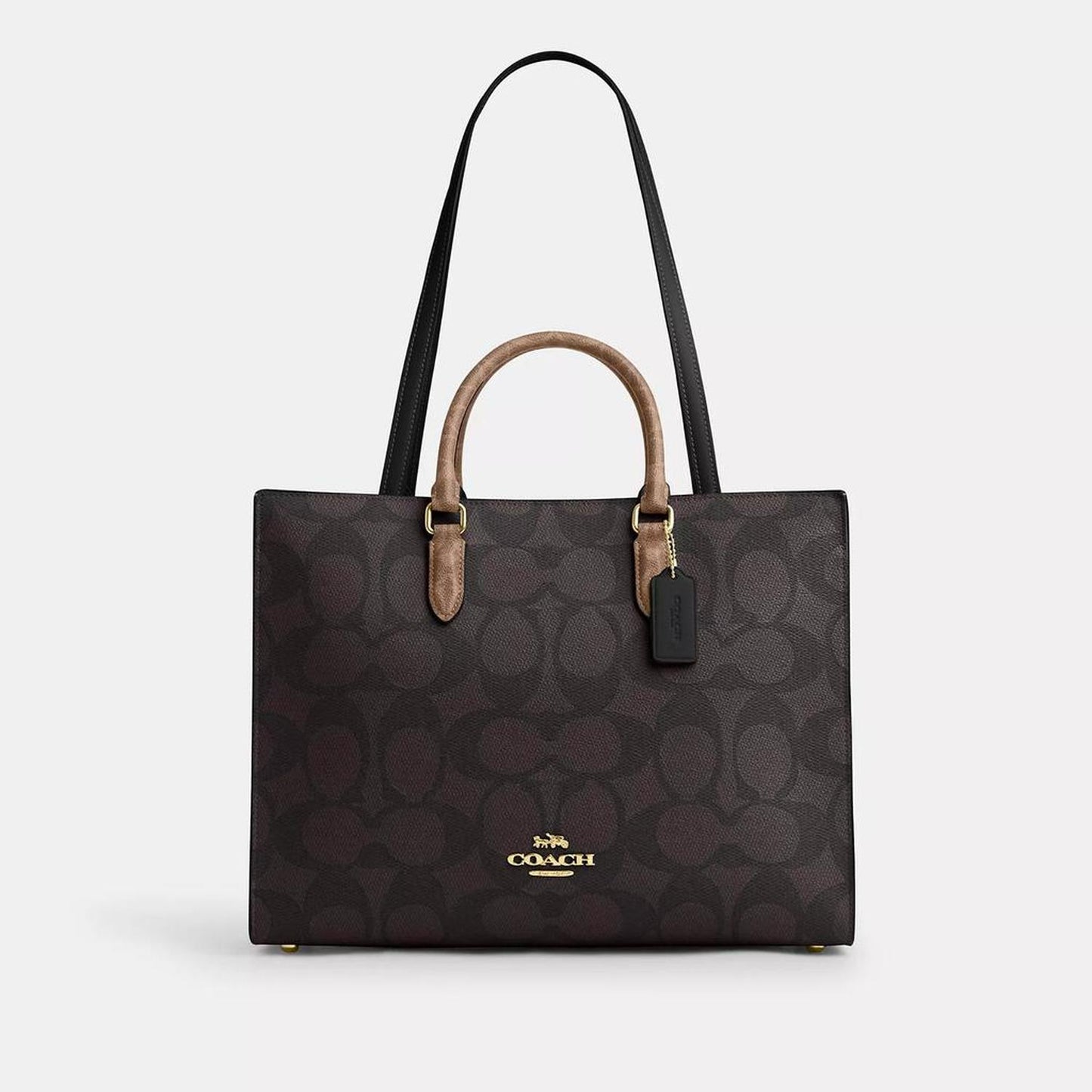 Maggie Tote Bag In Blocked Signature Canvas