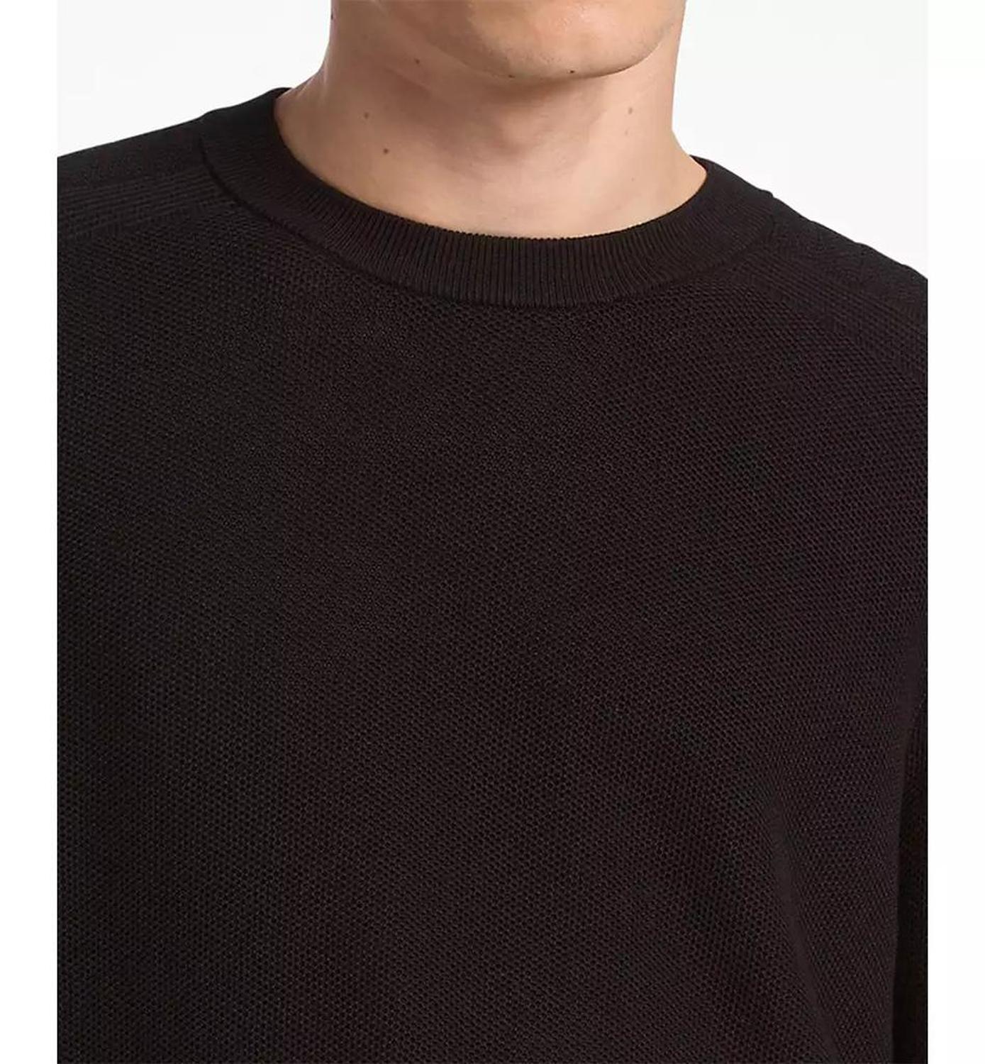 Men's Mouline Textured Crewneck Sweater