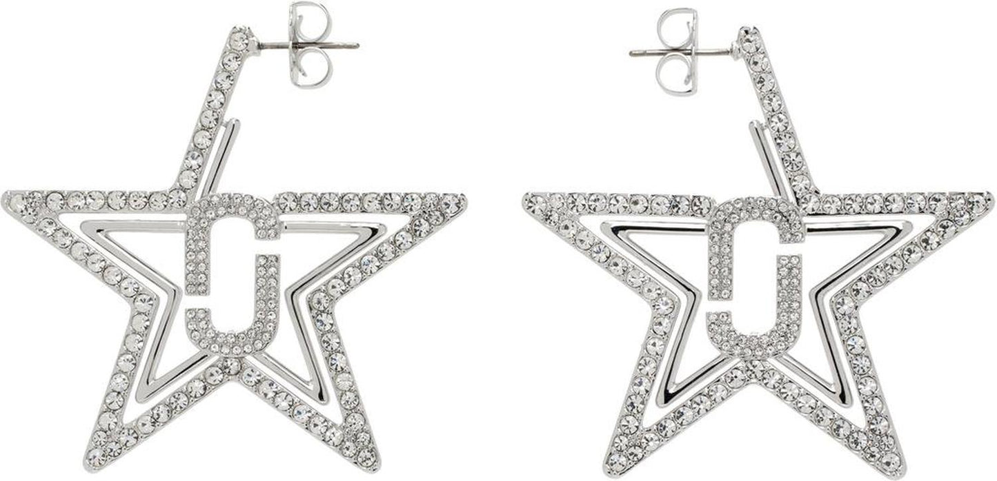 Silver J Marc Star Hoop Earrings