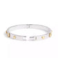 Faux Stone Signature Mixed Motif Bangle Bracelet
