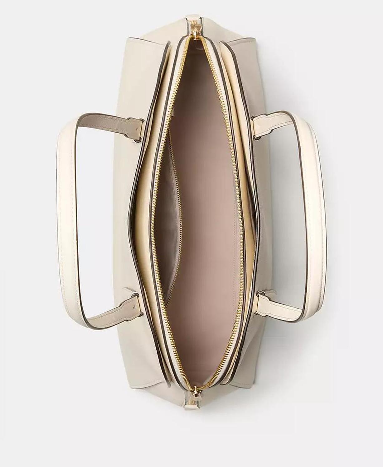 Do It All Pebbled Leather Maise Carryall Tote Bag