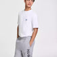 Men's Cotton Sketch-Logo Relaxed Shorts