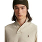 Classic Fit Mesh Long-Sleeve Polo Shirt