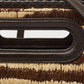 Michael Kors Tri Color Raffia And Leather Rosalie Clutch Bag