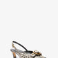 Jaden Snake Embossed Leather Slingback Pump