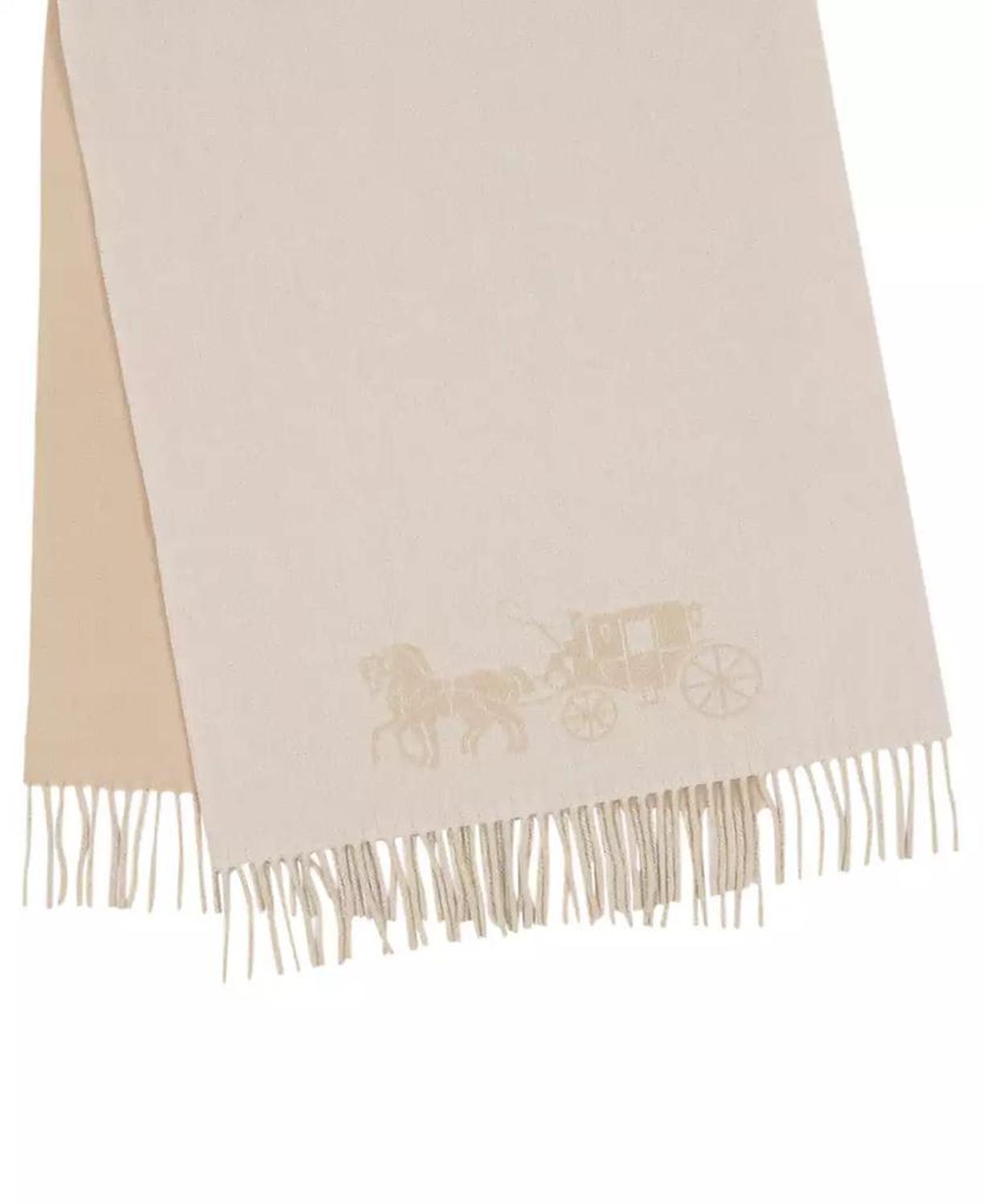 Women's Oversized Bicolor Horse and Carriage Muffler