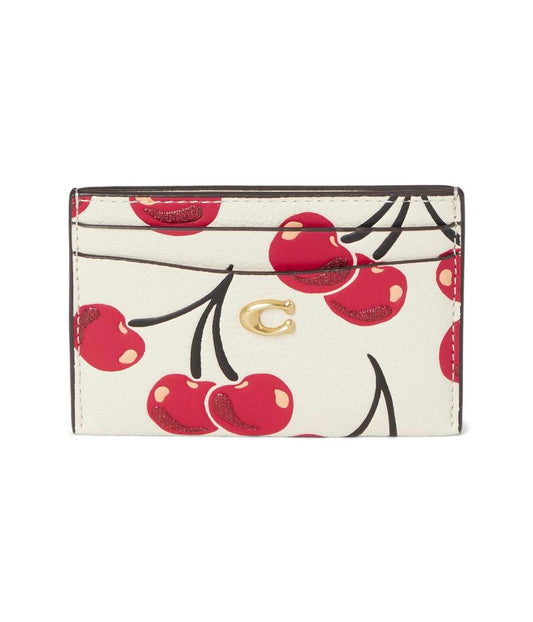Essential Card Case With Cherry Print