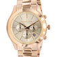 Slim Runway Chronograph Gold-Tone Mens Watch