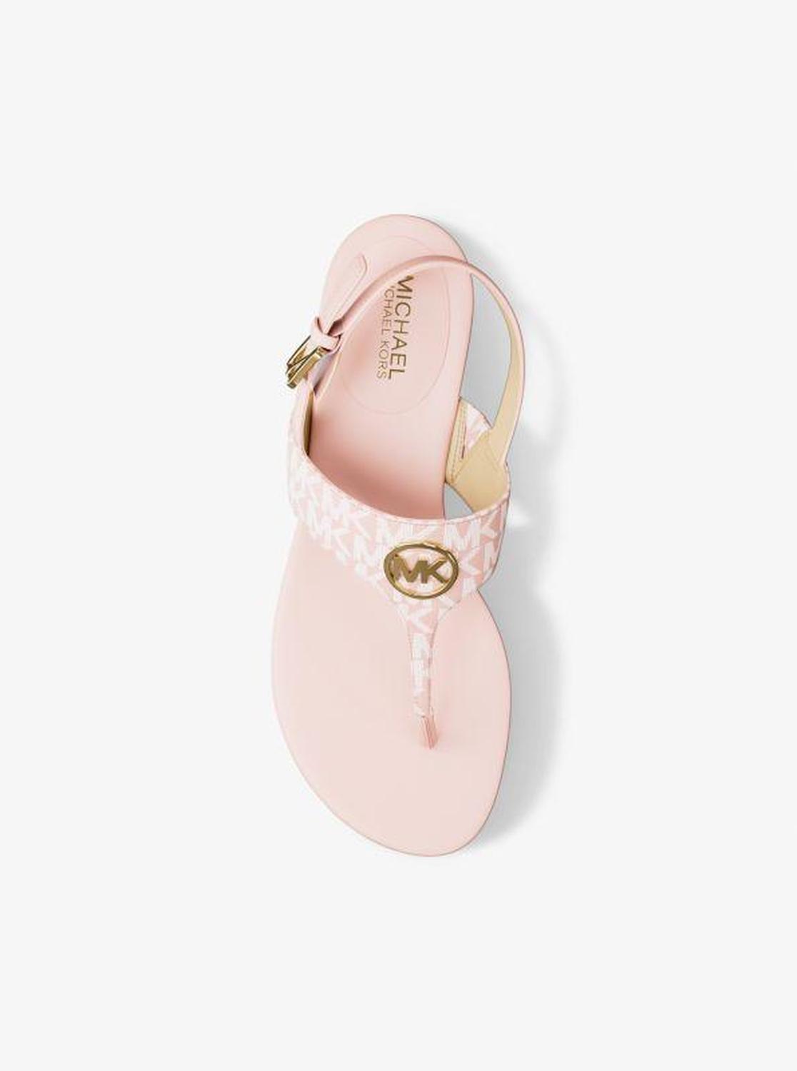 Hannah Signature Logo T-Strap Sandal