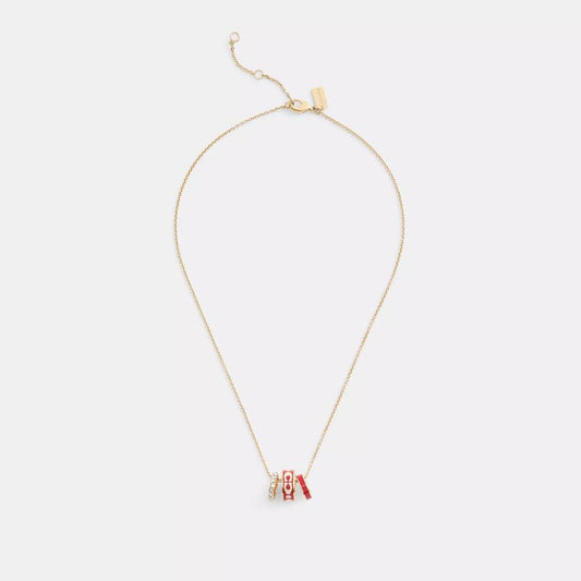Signature Enamel Rondell Necklace