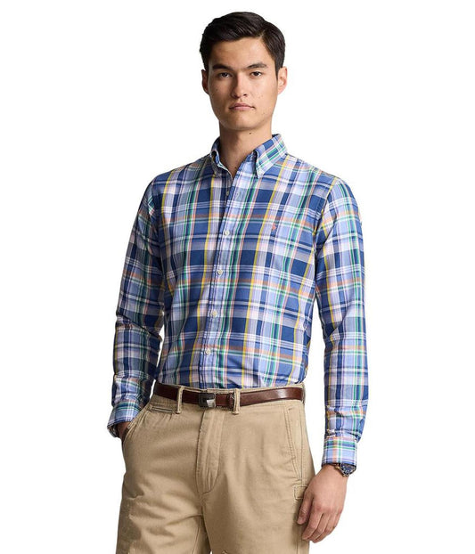 Classic Fit Plaid Oxford Shirt