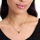 Cubic Zirconia Pendant Necklace, 16" + 3" extender
