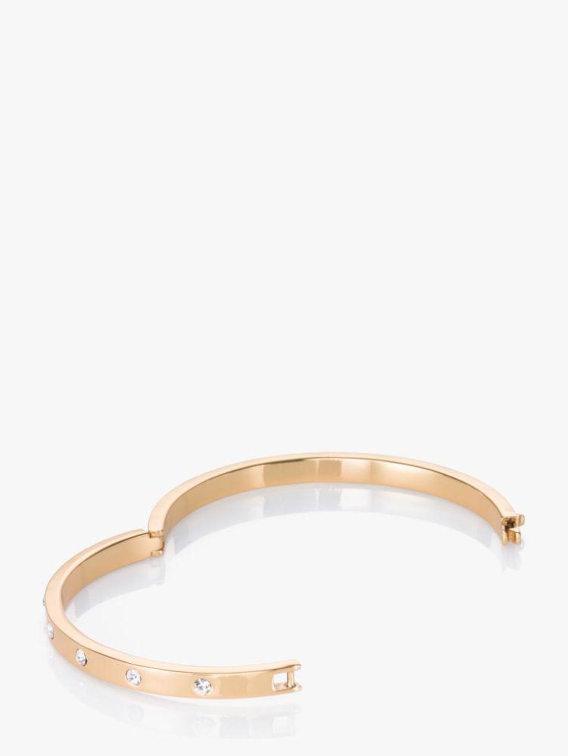 Set in Stone Hinged Silver Bangle