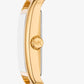 Monroe Gold-Tone and Logo Jacquard Watch