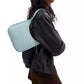Small Glovetanned Leather Curve Zip Bag