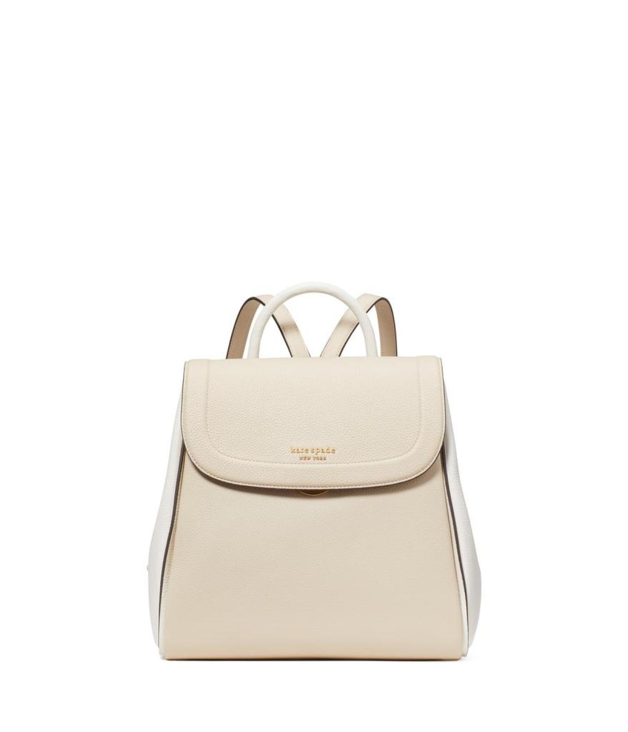 Knott Colorblocked Pebbled Leather Backpack