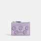 Mini Skinny Id Case With Floral Applique