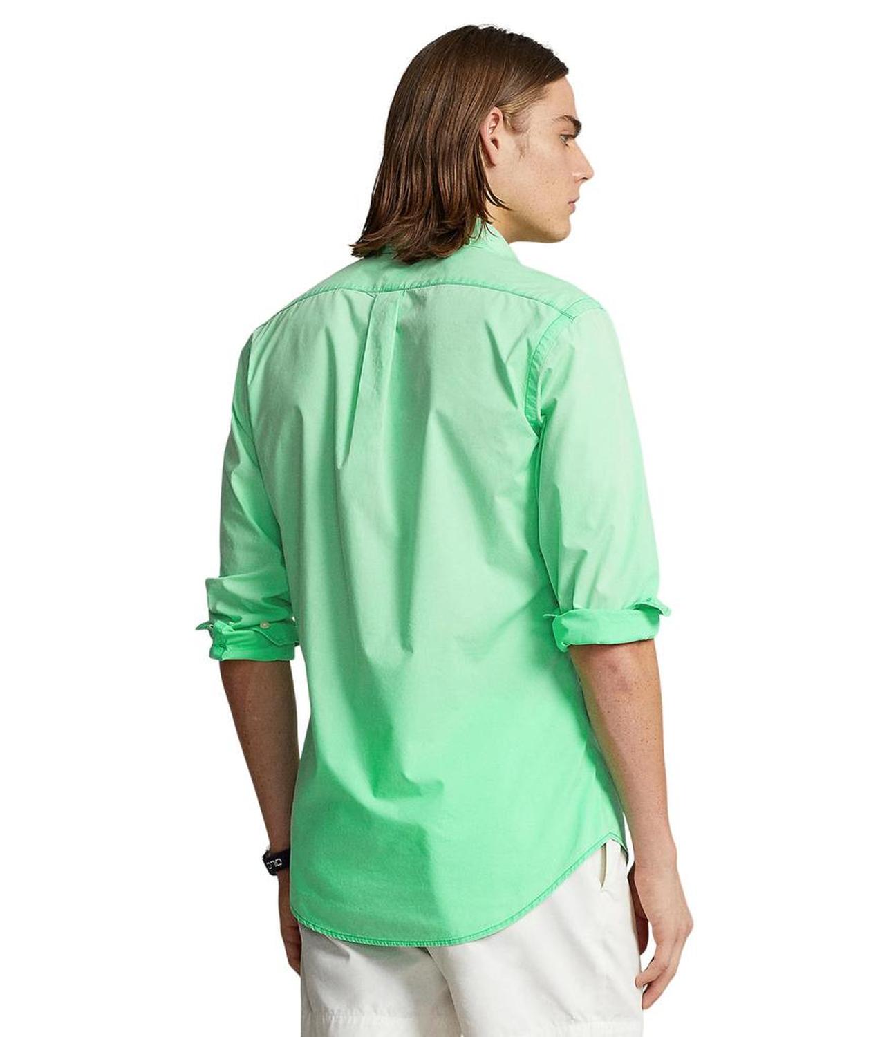 Classic Fit Washed Poplin Shirt