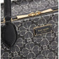 Women's Spade Flower Coated Canvas Large Tote Bag