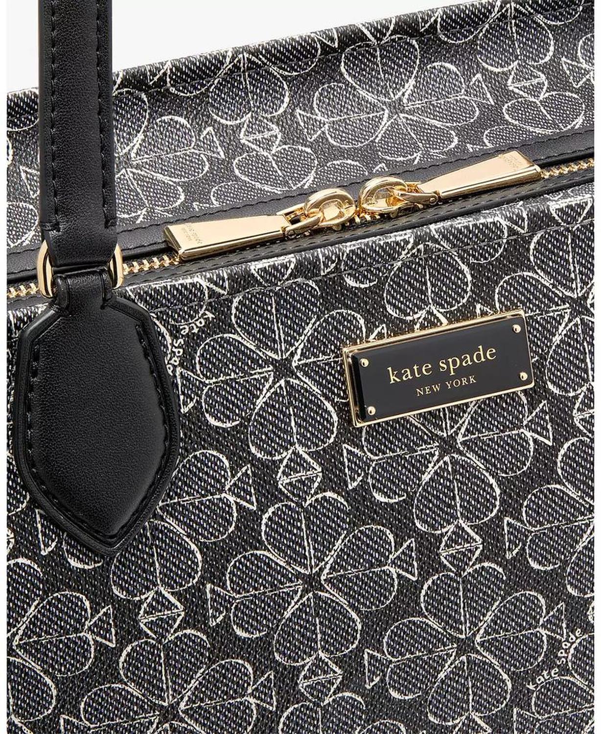 Women's Spade Flower Coated Canvas Large Tote Bag