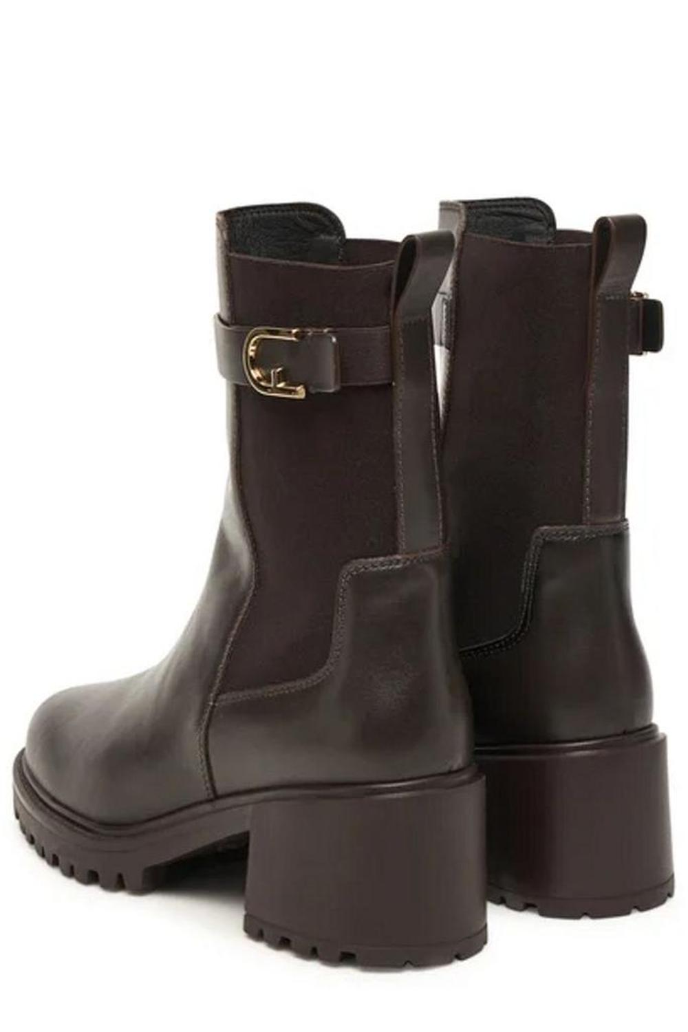Furla Urban Chic Buckle Detailed Boots