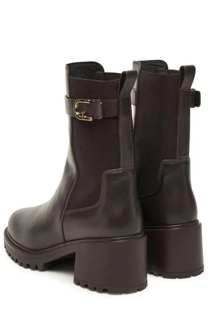 Furla Urban Chic Buckle Detailed Boots
