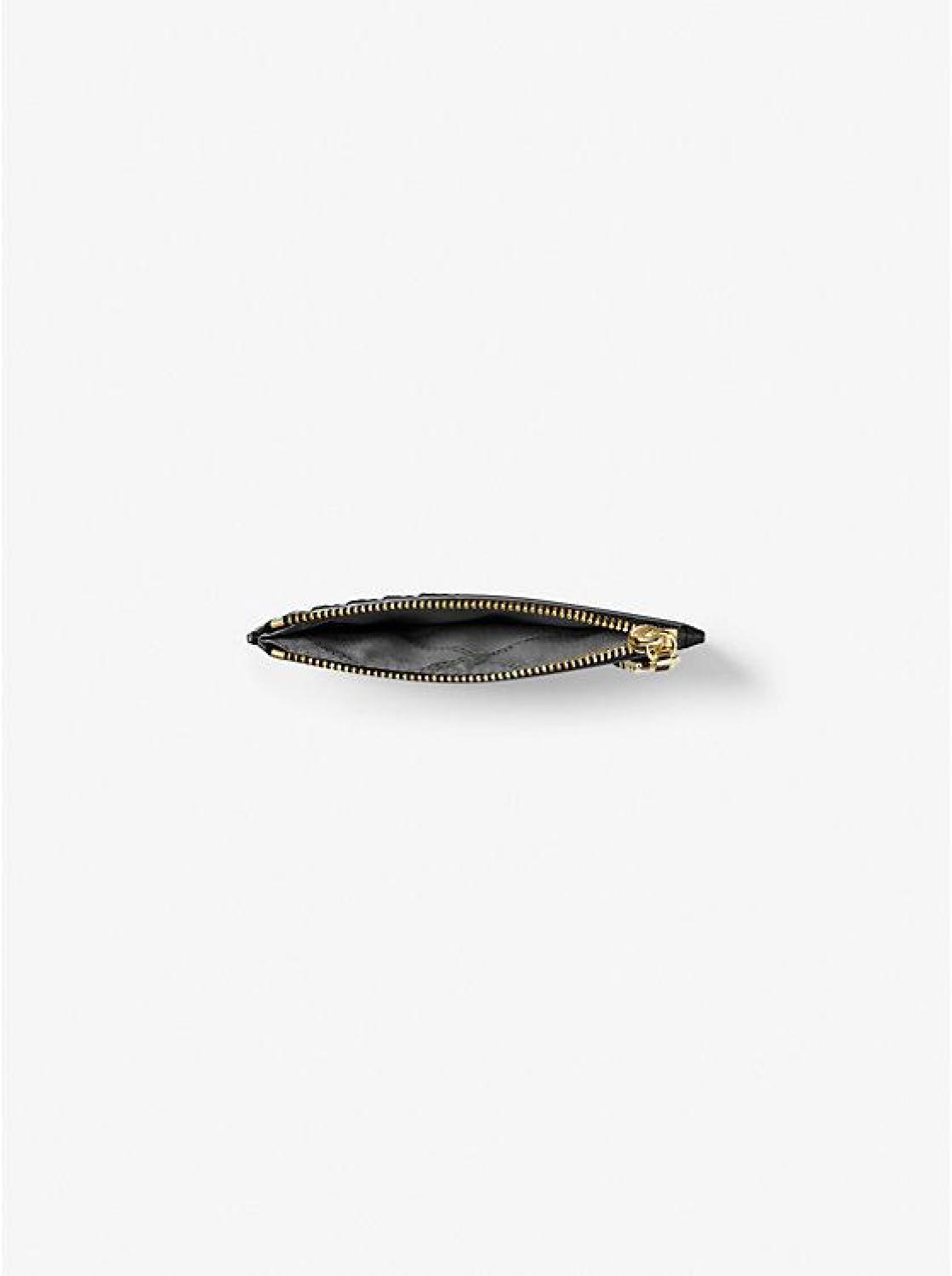 Empire Small Woven Leather Card Case
