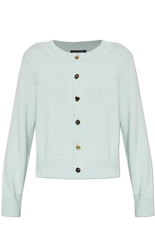 Kate Spade Heart Button Cardigan