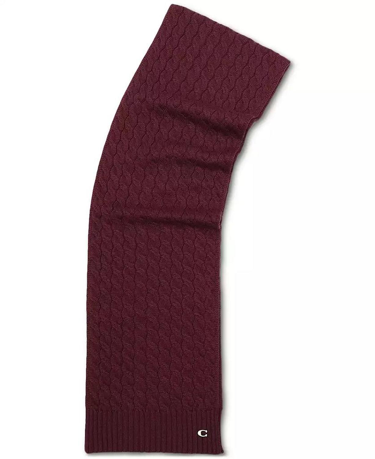 Soft Rib Cable Knit Scarf